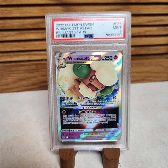 Pokemon Brilliant Stars Whimsicott VSTAR 065/172 - PSA 9 - Picture 1 of 2